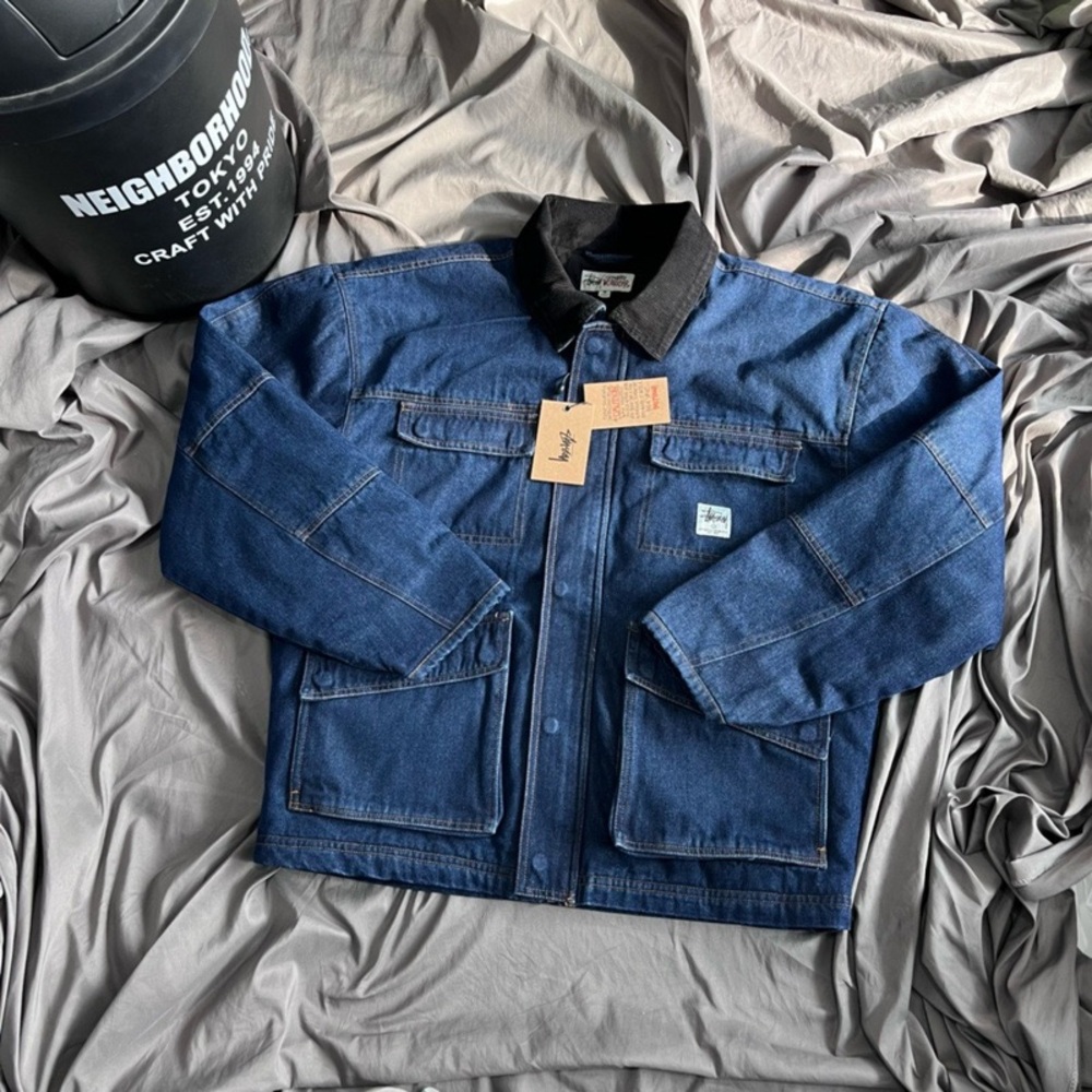 STUSSY Blue Denim Jacket